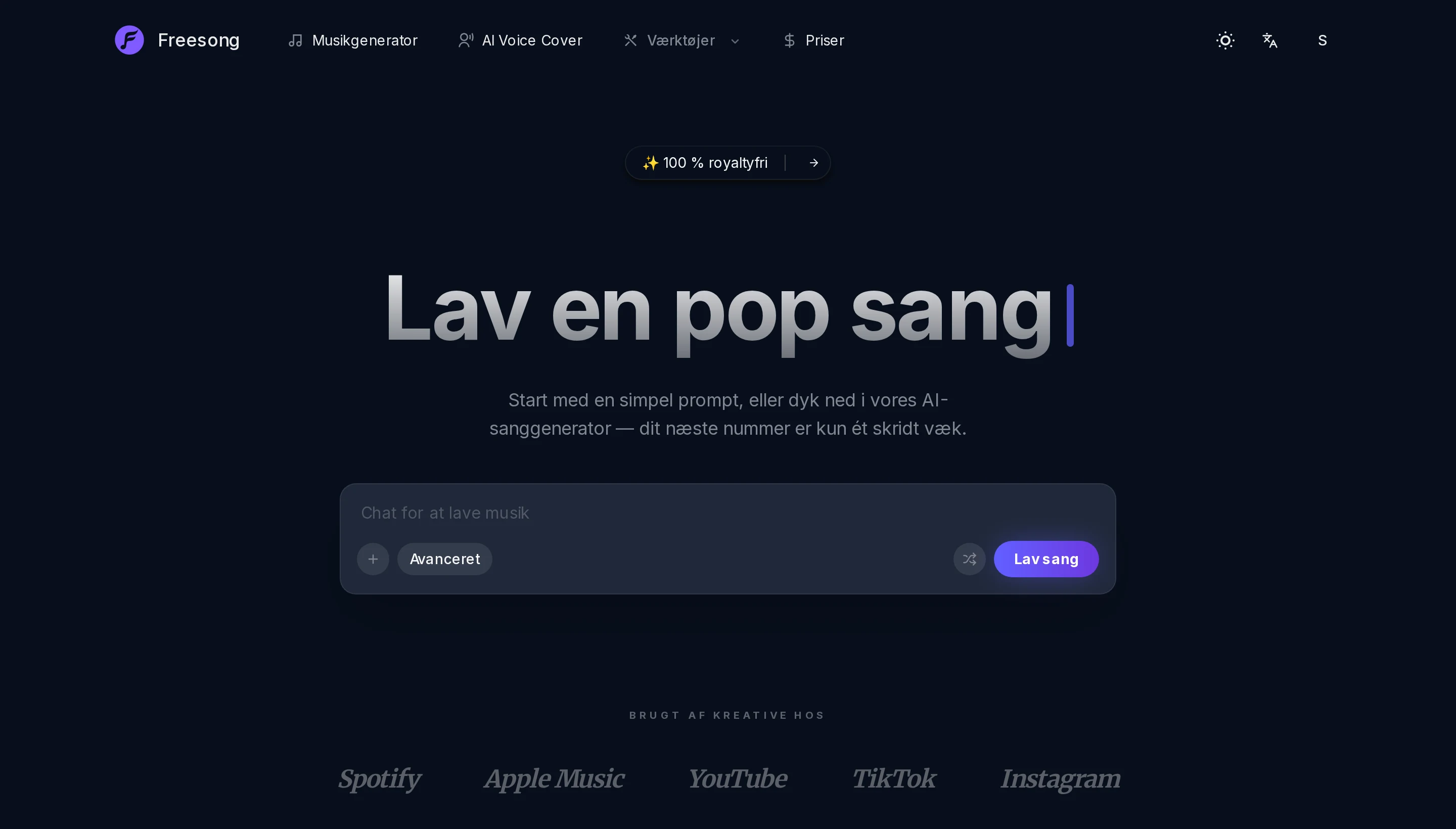 Komplette sange, ikke 8-sekunders klip