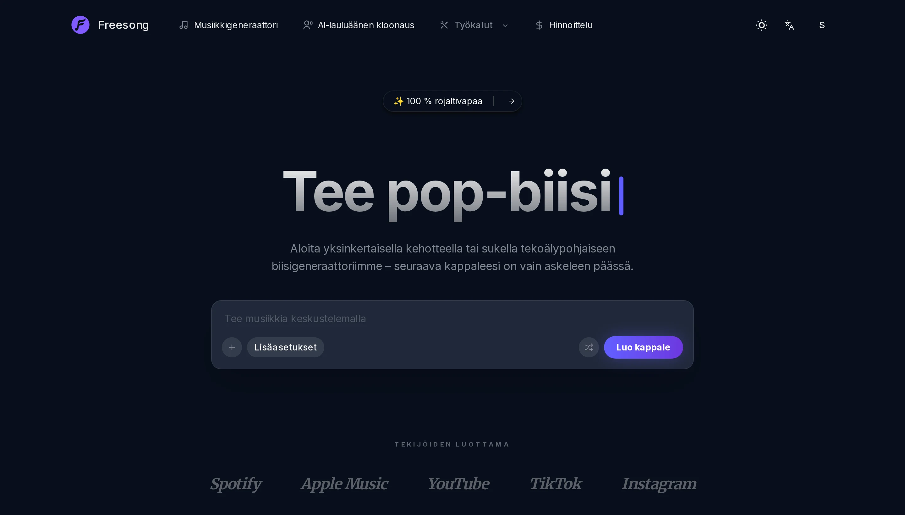 Täydelliset kappaleet, ei 8 sekunnin pätkiä