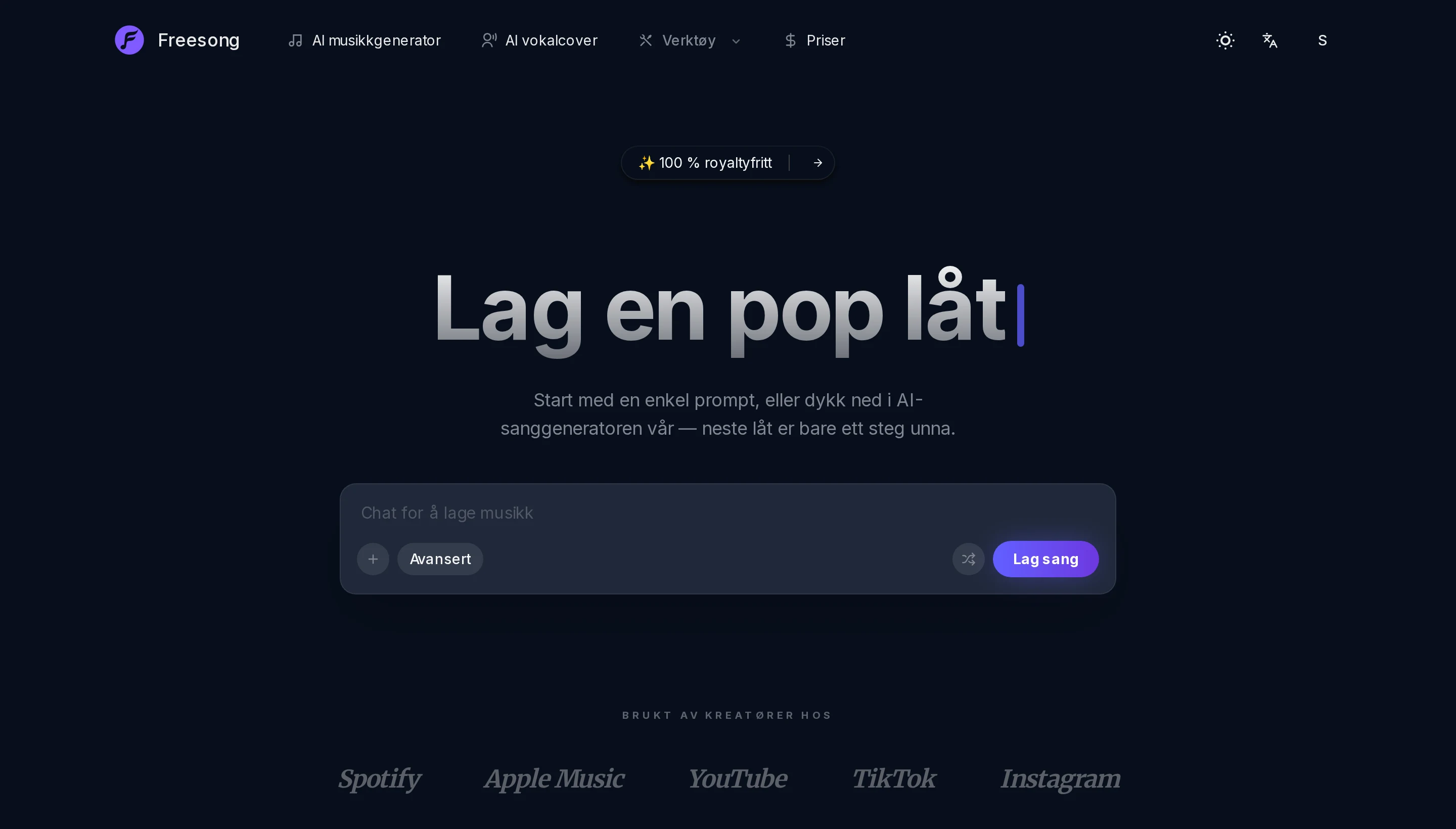 Komplette sanger, ikke 8-sekunders klipp
