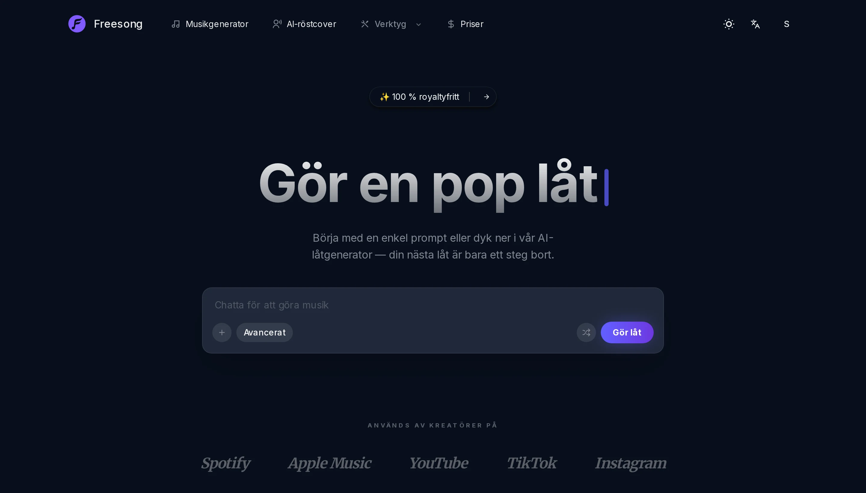 Kompletta låtar, inte 8-sekunders klipp