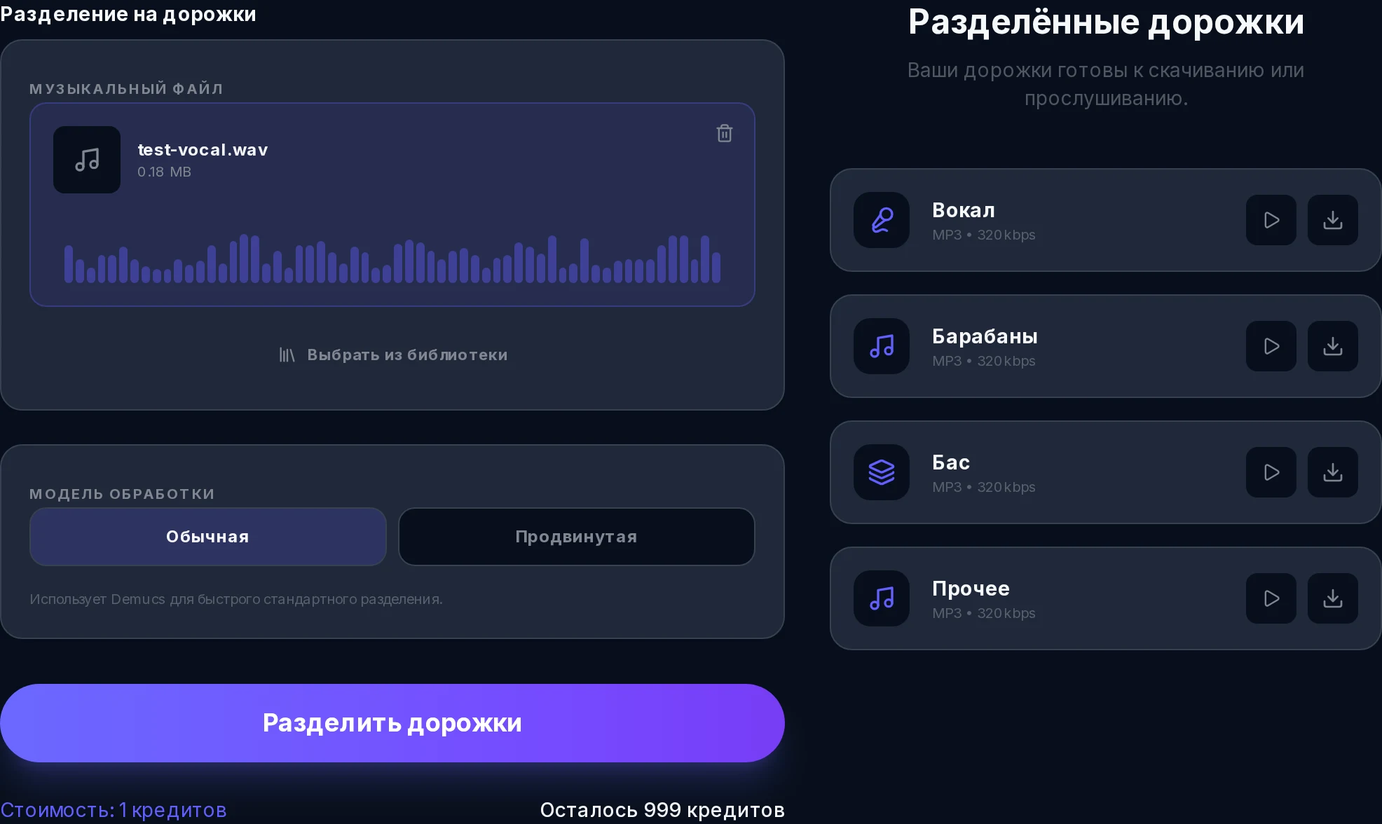 Передовые модели разделения