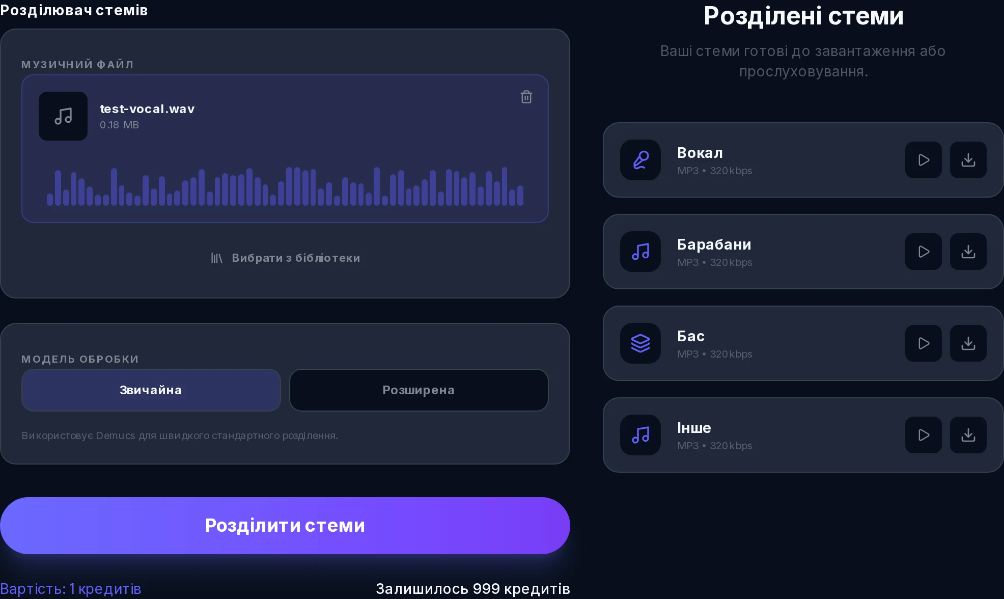 Найсучасніші моделі розділення